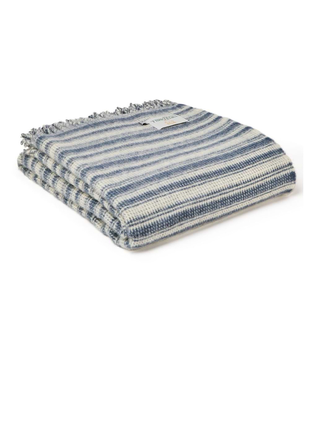Tweedmill Lifestyle Aber Stripe Throw Blue Slate One Size