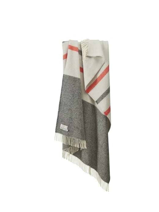 Tweedmill Lifestyle Brecon Throw 150 X 183cm Slate/Flamingo