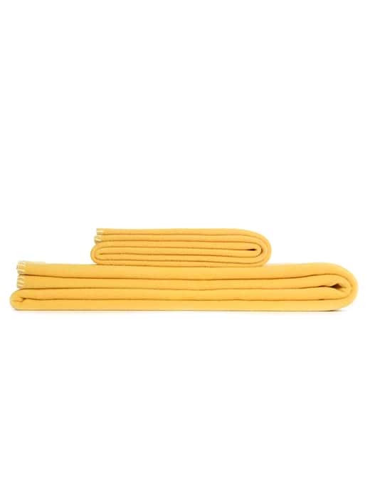 Tweedmill Plain Fleece Throw Custard -145x200cm