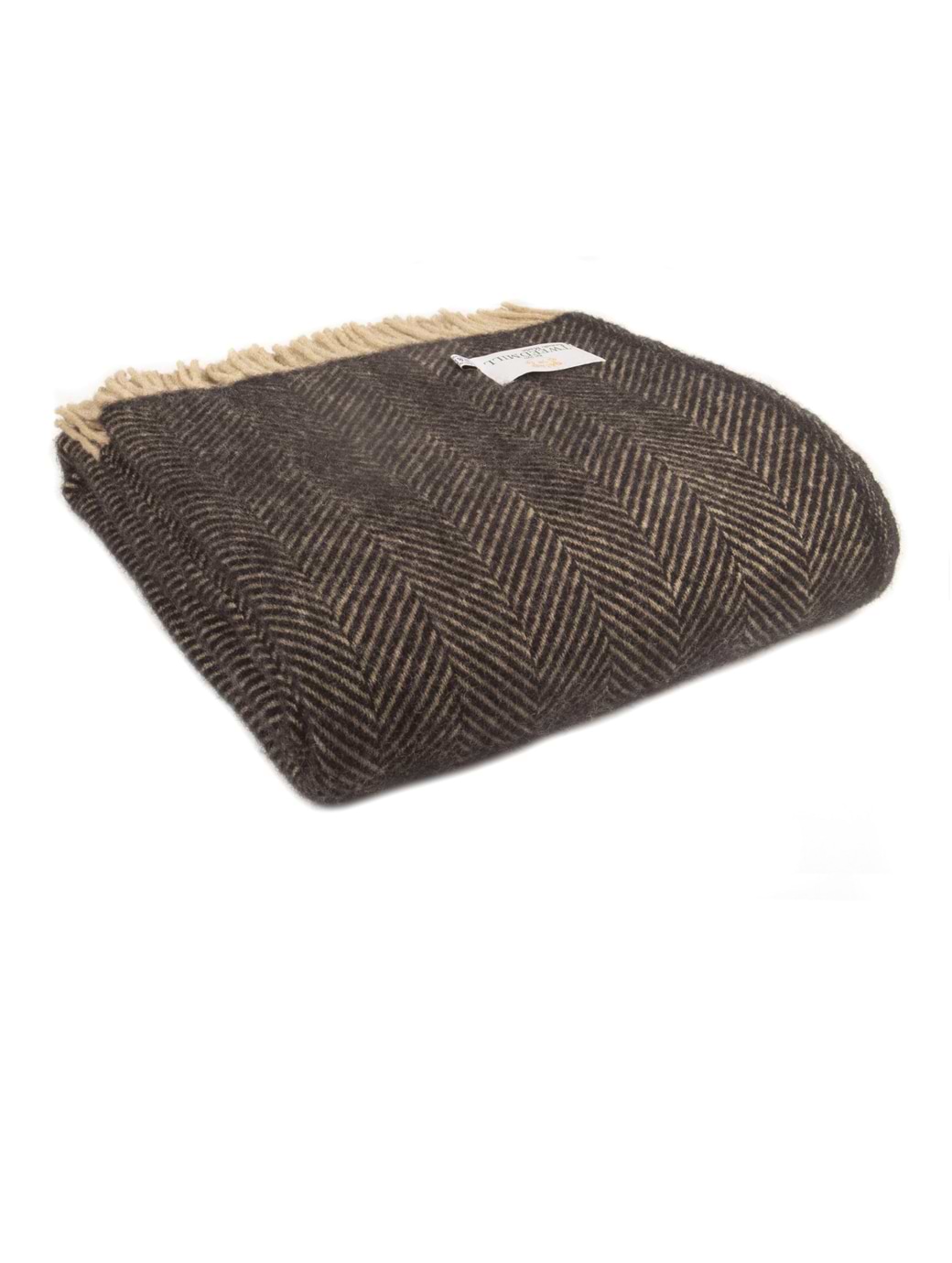 Tweedmill Pure New Wool Throw Herringbone Vintage