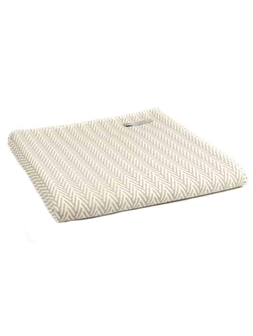 Tweedmill Textiles Cotton Herringbone Throw Silver Grey
