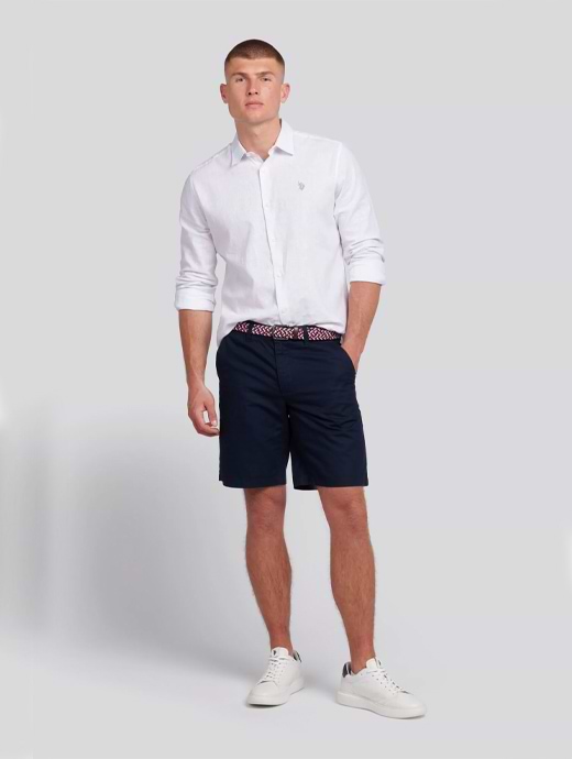 Linen chino shorts store