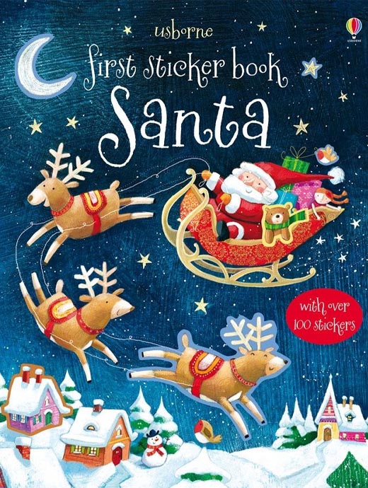 Usborne First Sticker Book Santa
