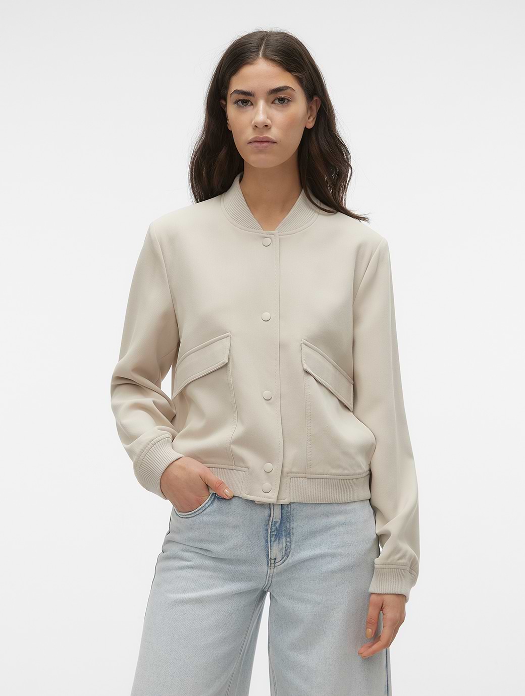 Vero Moda Amala Short Jacket Silver Lining