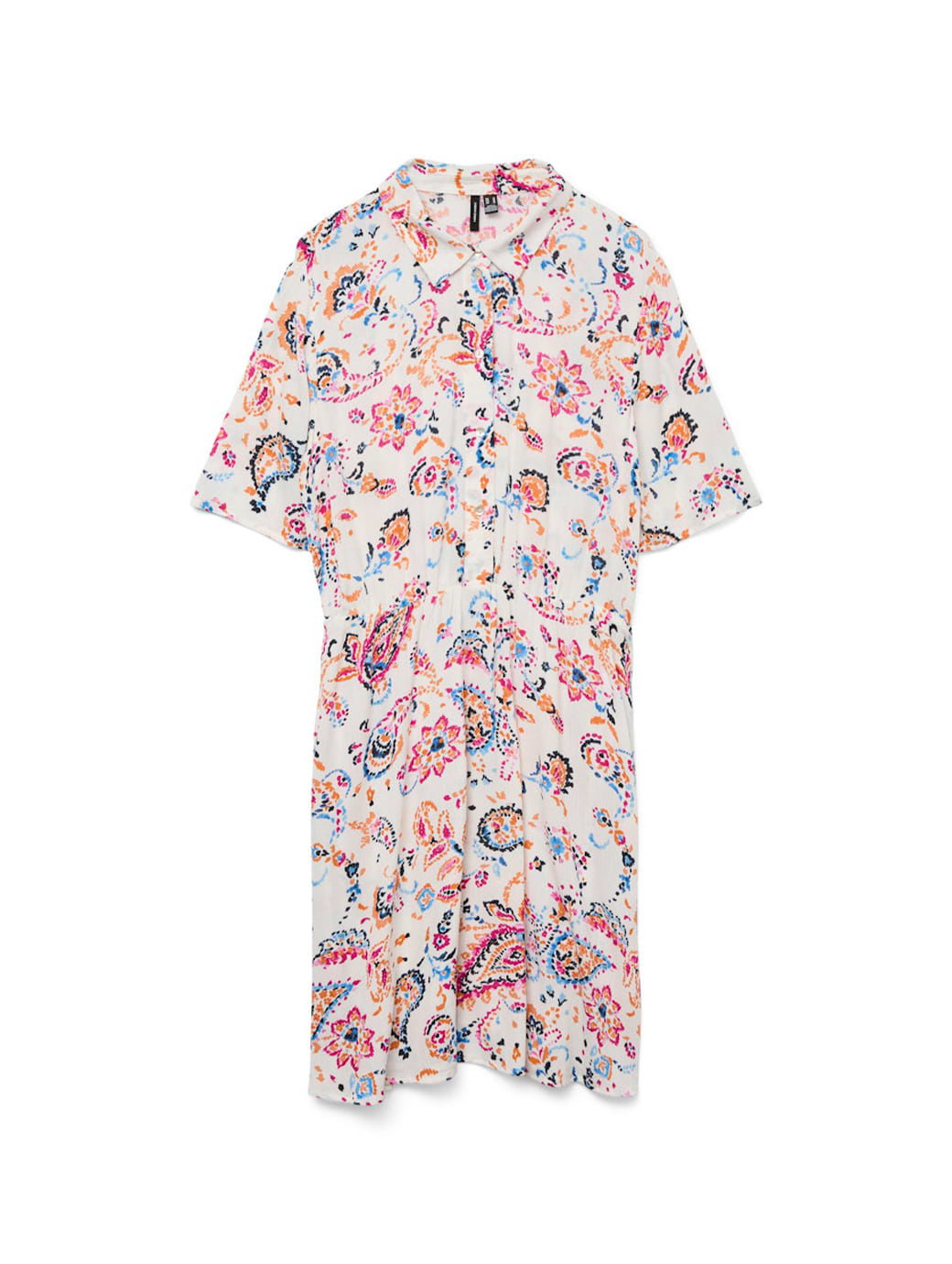 Vero Moda Menny Short Sleeve Short Dress Cloud Dancer Manja
