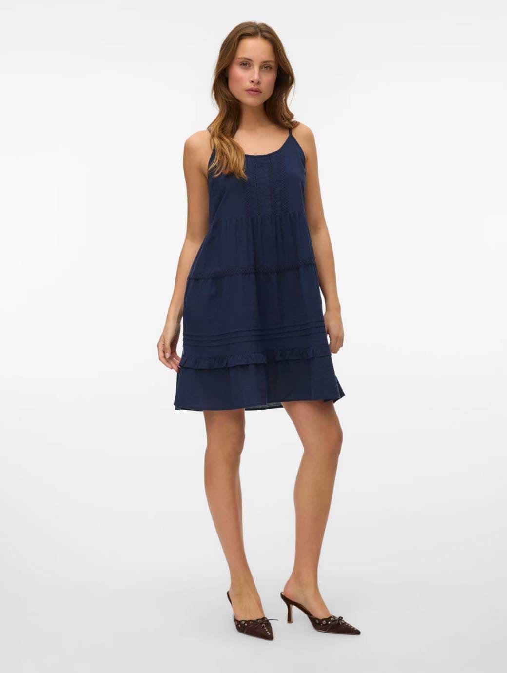 Vero Moda Pretty Short Singlet Dress Navy Blazer