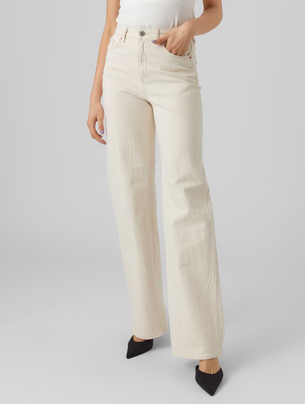 Vero Moda Tessa Wide Jeans Ecru