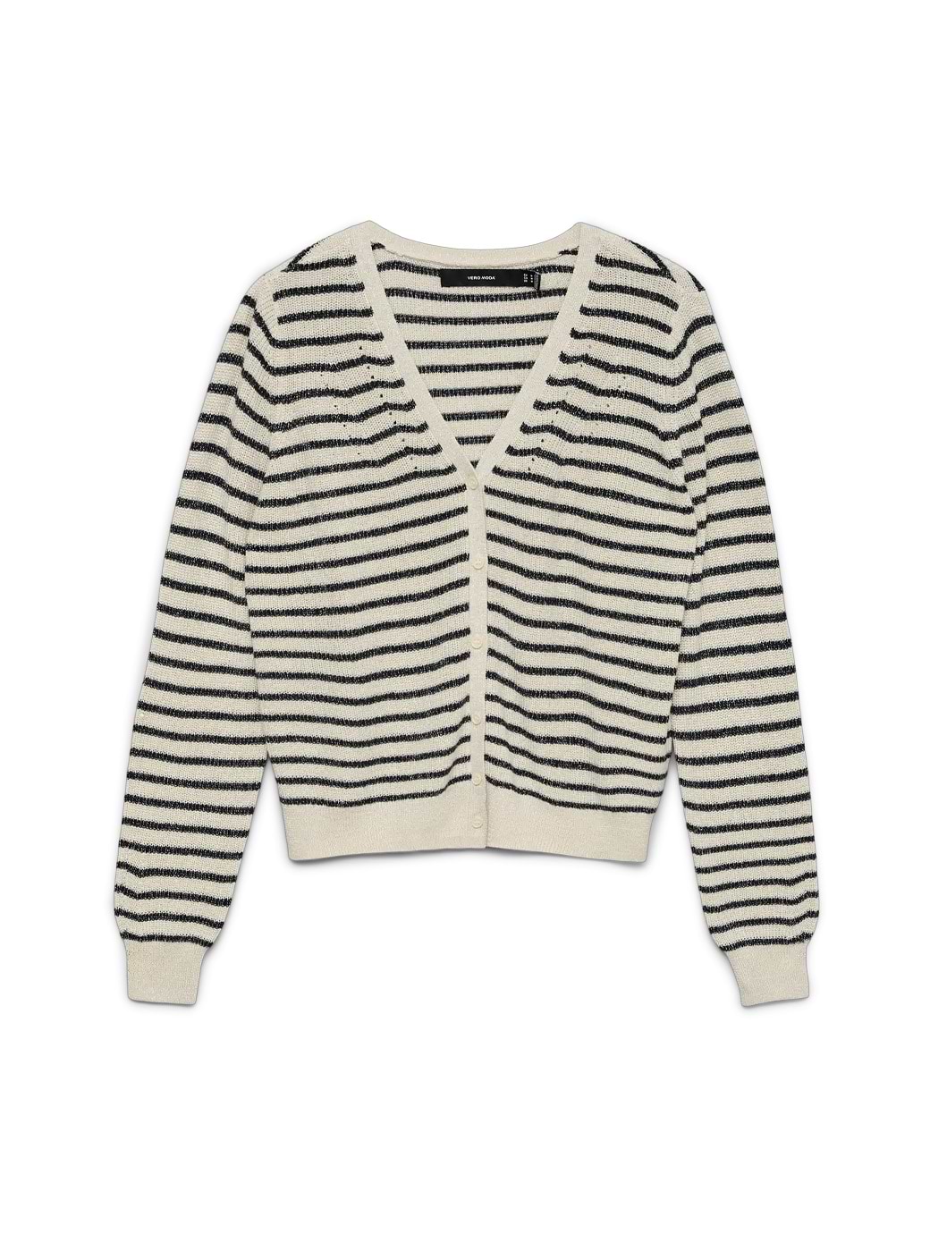 Vero Moda Women's Newlex Shine Long Sleeve Short V-neck Cardigan Birch
