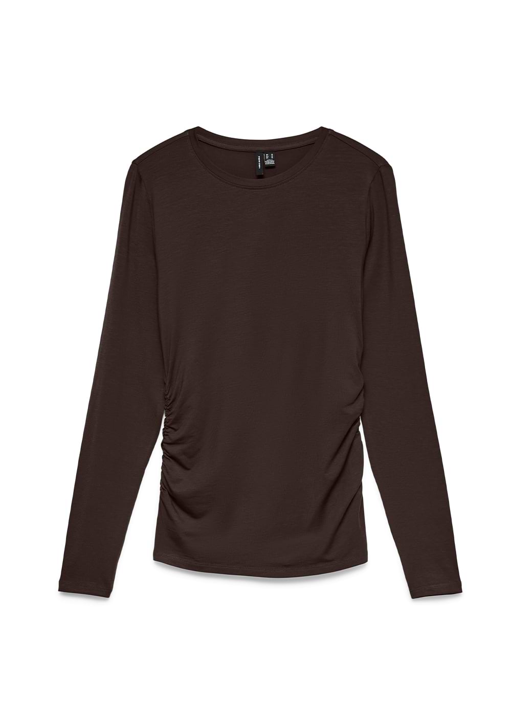 Vero Moda Women's Ava Sarah Long Sleeve Top Chocolate