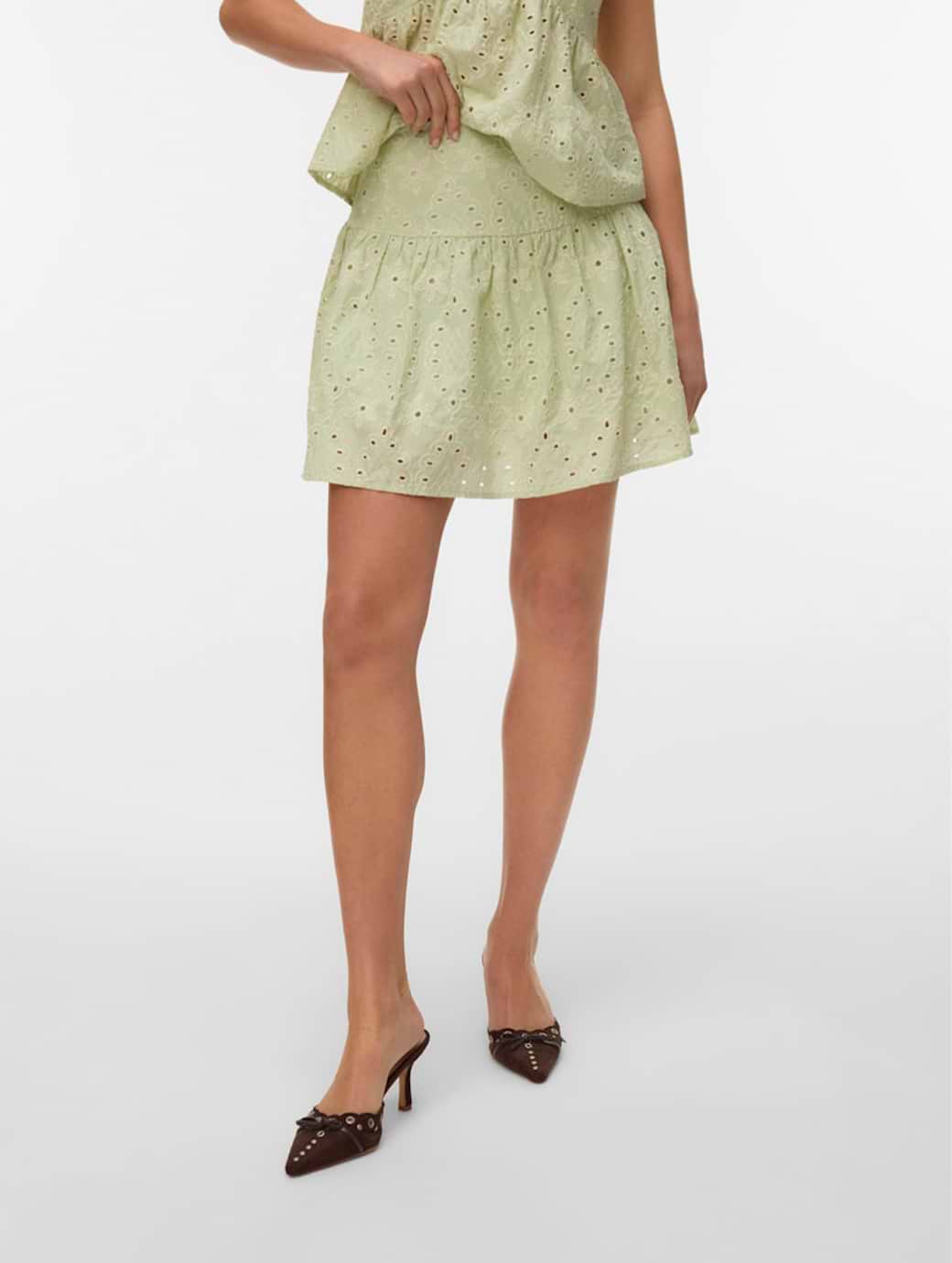 Vero Moda Women's Hay Heavyweight Short Skirt Fog Green