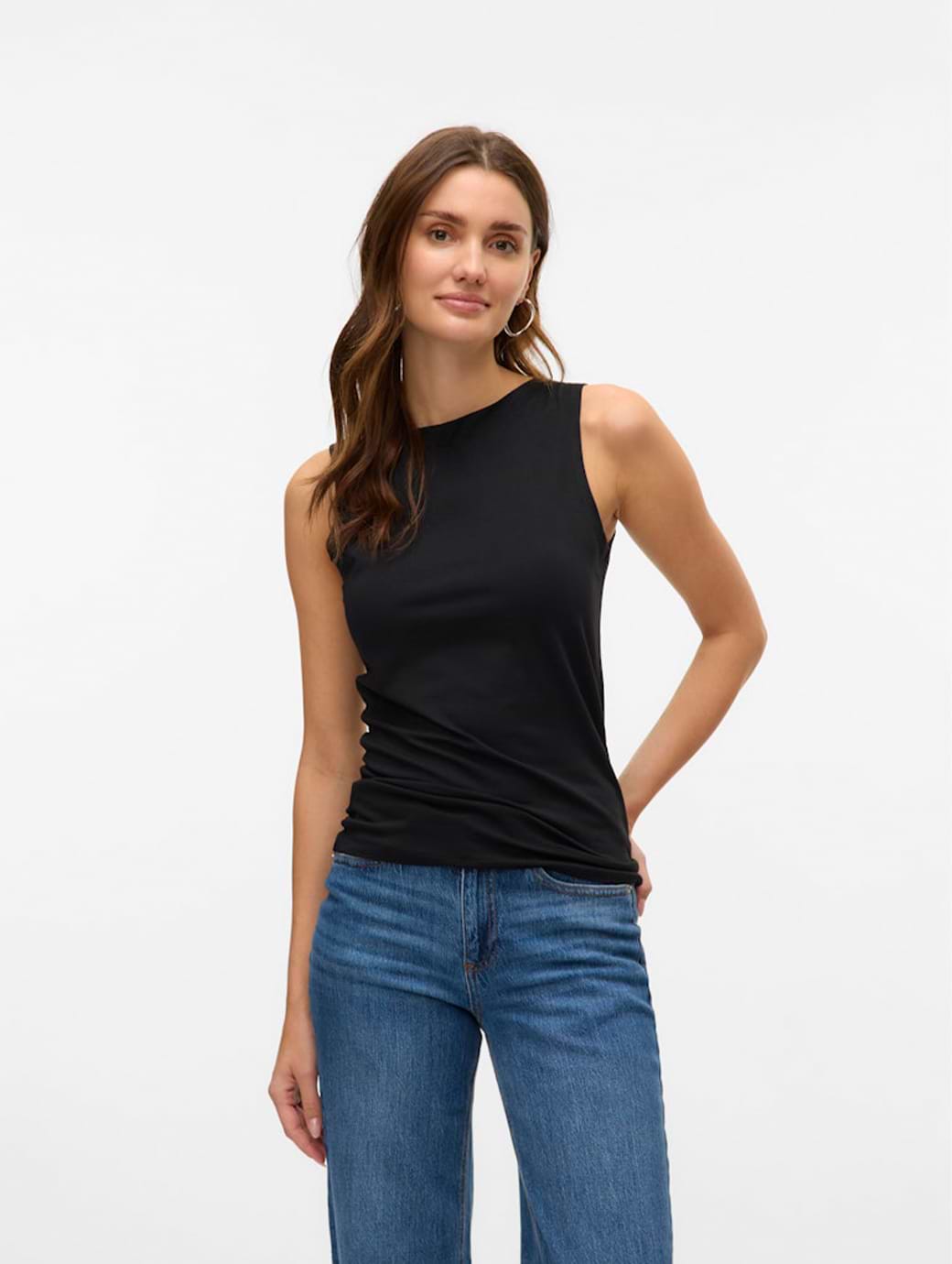 Vero Moda Women's Panda Modal Sleeveless Top Black