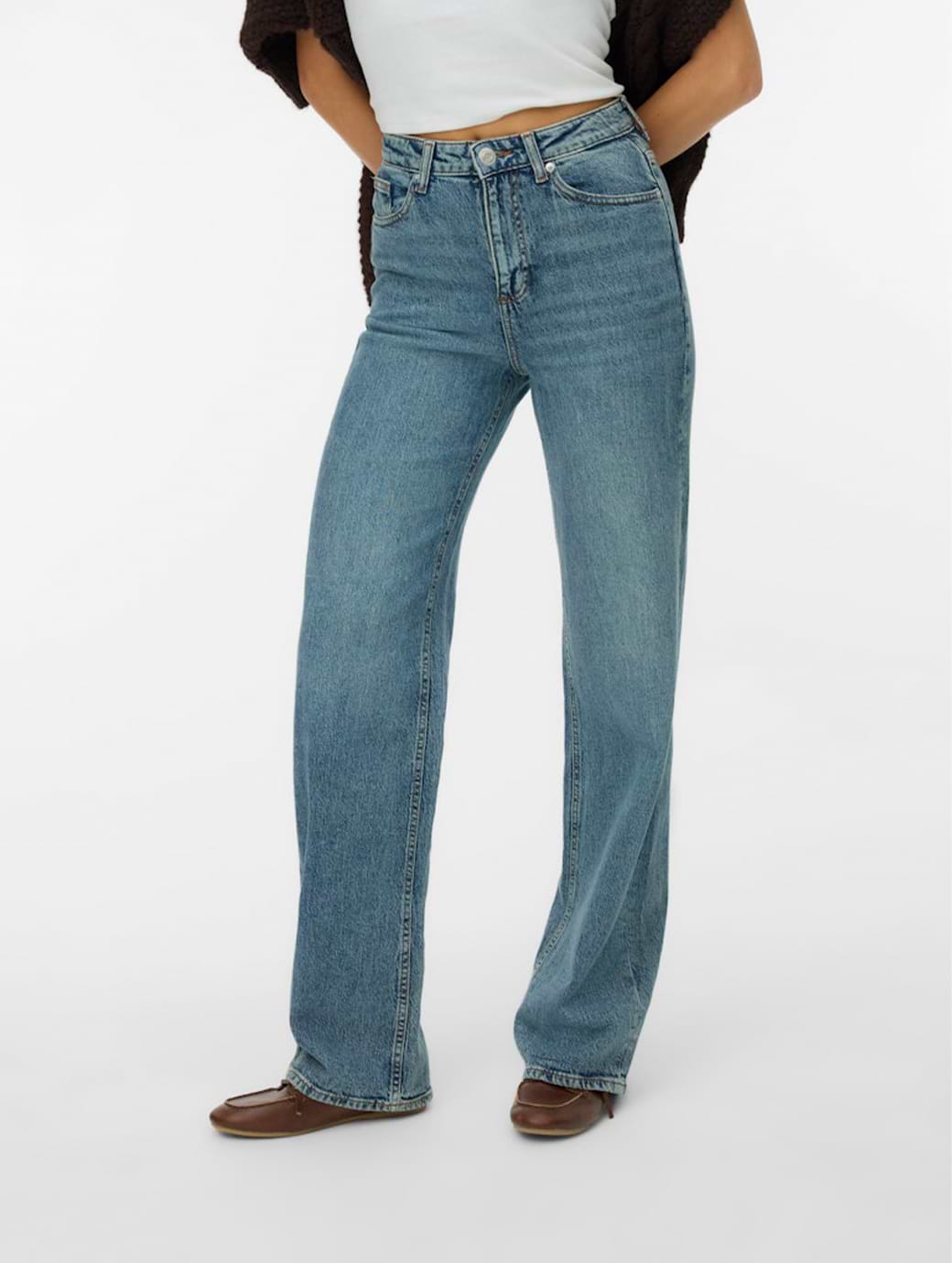 Vero Moda Women's Tessa Wide Jeans RA394 Blue