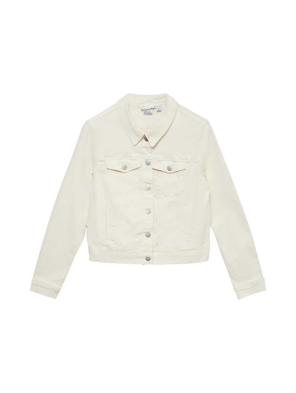 Vero Moda Women's Wild Soya Long Sleeve Collared Jacket Snow White