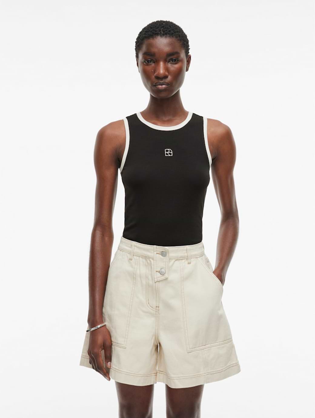 Vila Rouge Edit Women's Esme Sleeveless Tank Top Meteorite/Birch