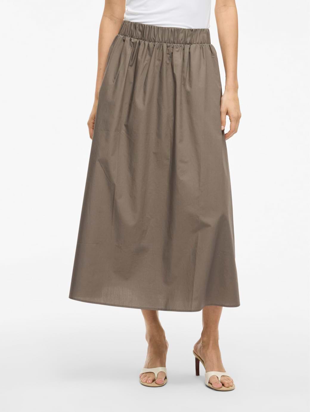 Vila Sophie Heavyweight Ankle Skirt Falcon