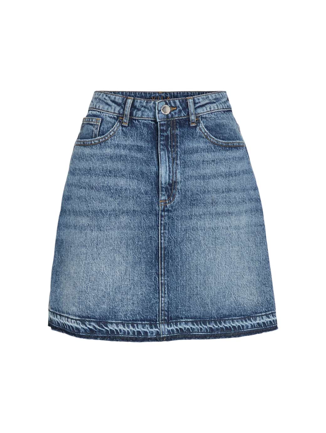 Vila Women's Jaf Heavyweight Short Skirt Medium Blue