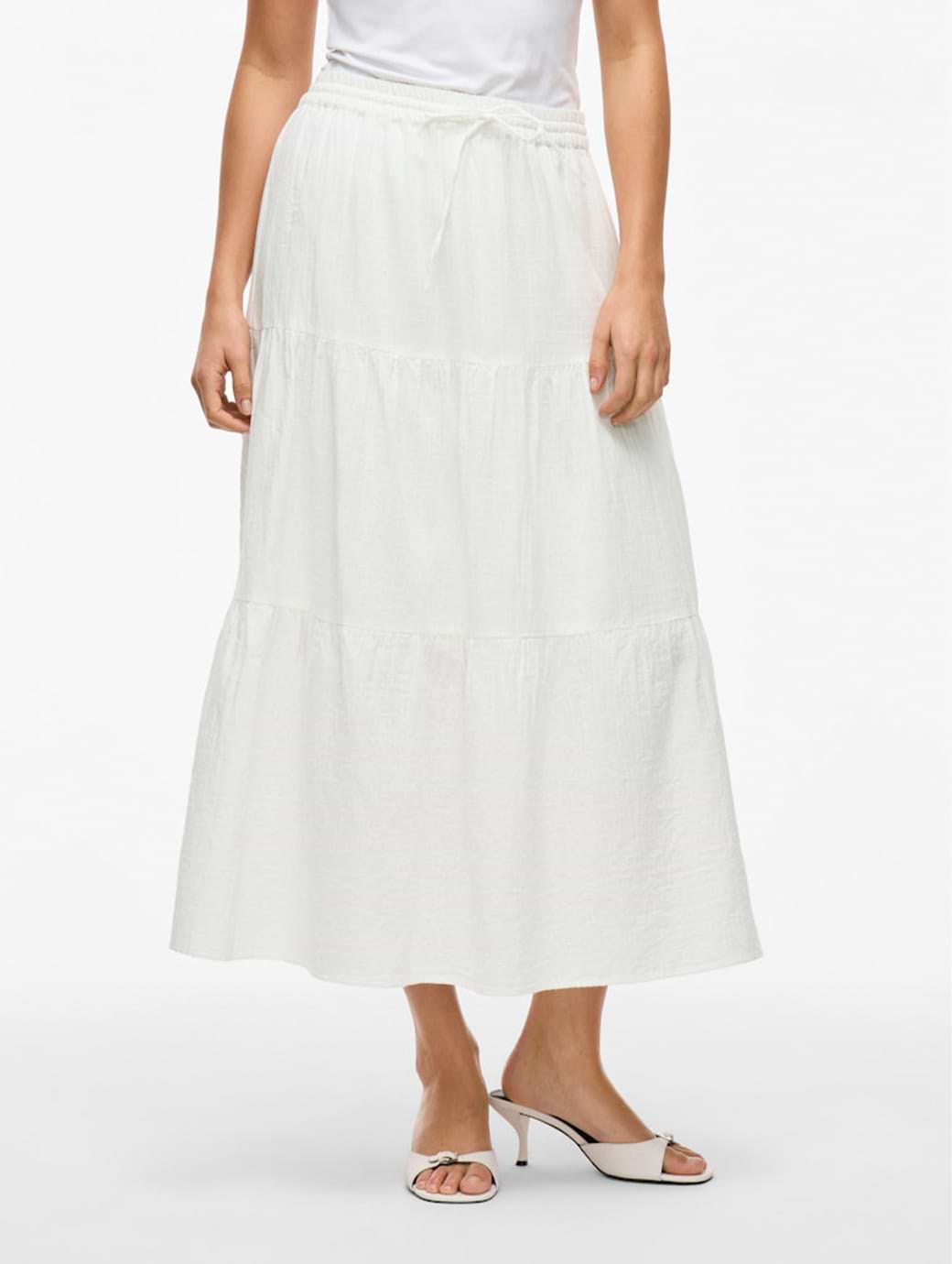 Vila Women's Lania Ankle Skirt Snow White