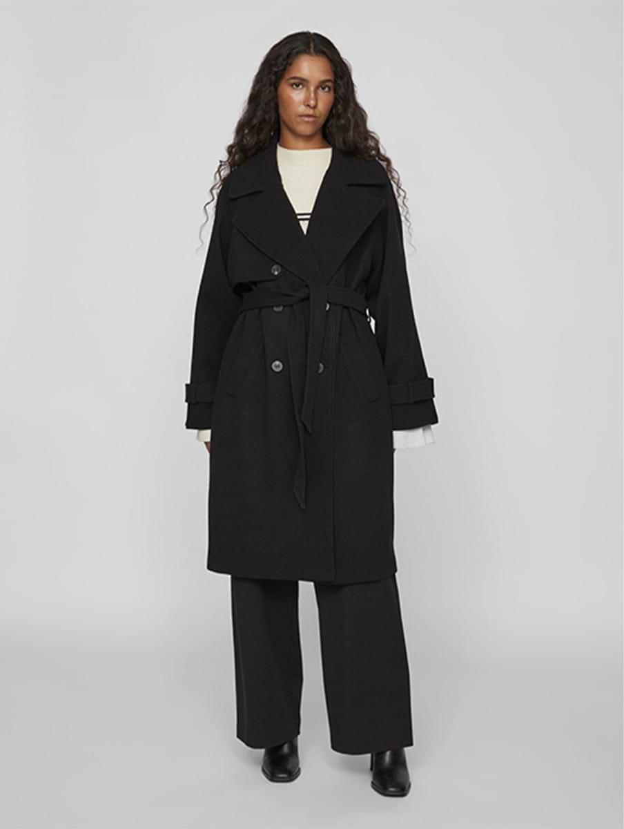 Vila Women's Vilandra Coat Black