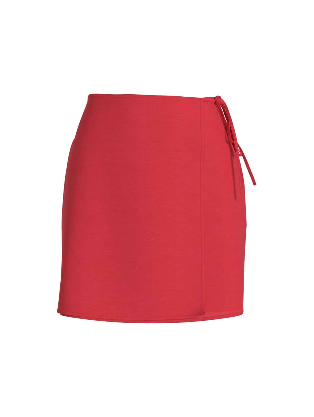 Vila Women's Prisilla Heavyweight Short Tie Skirt Hibiscus