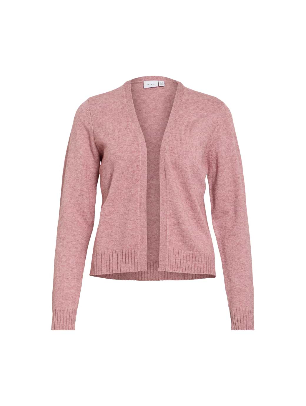Vila Women's Viril Short Long Sleeved Knit Cardigan Nostalgia Rose