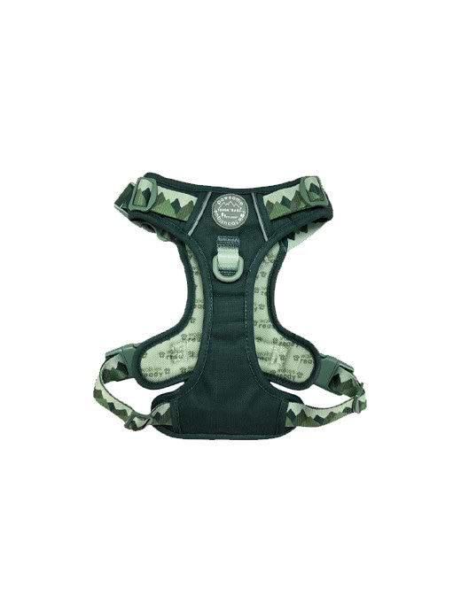 Pawsome Paws Boutique Tough Trails Walkies Ready Harness Forest Green