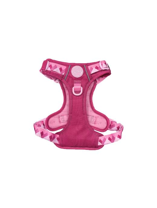 Pawsome Paws Boutique Tough Trails Walkies Ready Harness Raspberry Pink