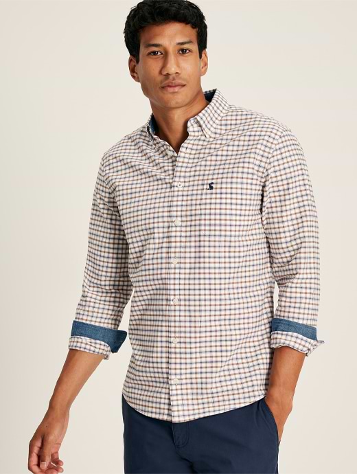 Joules Men s Welford Long Sleeve Classic Fit Check Shirt Multi Check