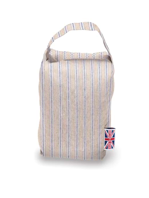 The Wheat Bag Company Ticking Navy Door Stop