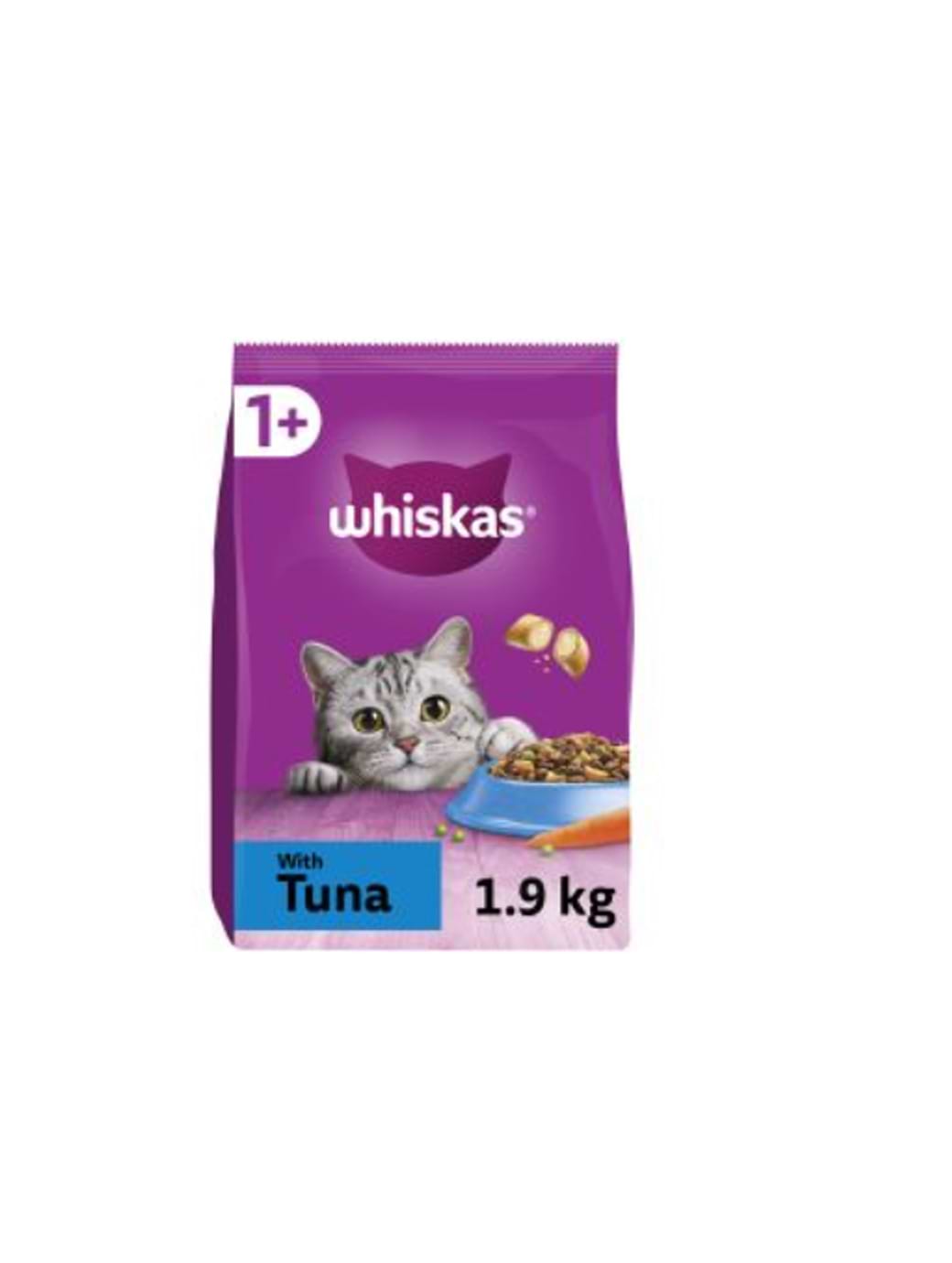 Whiskas 1+ Tuna Adult Dry Cat Food 1.9KG
