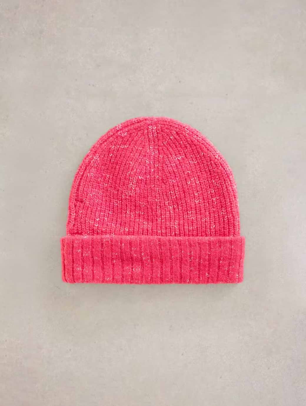 White Stuff Abby Knitted Beanie Bright Pink