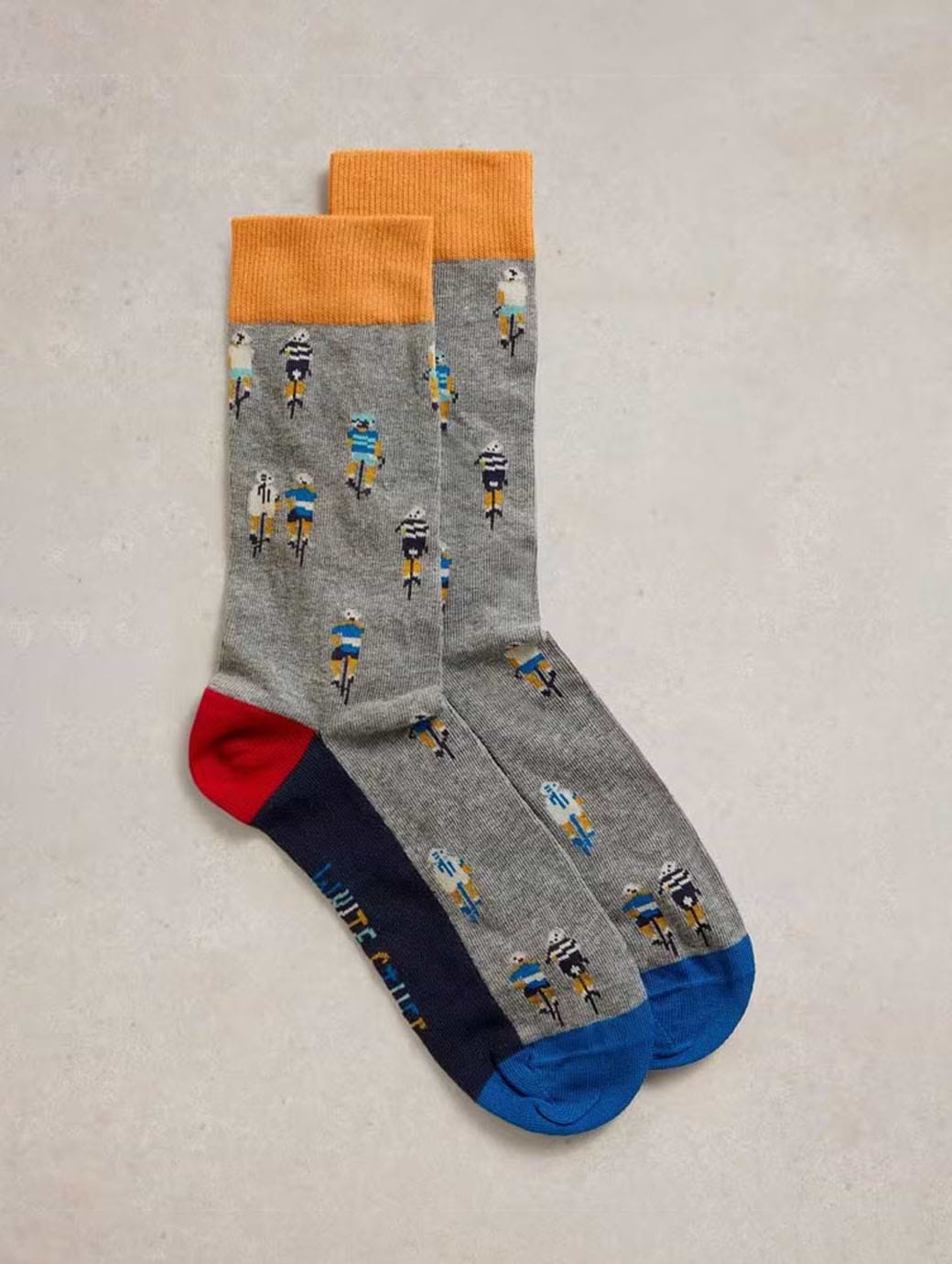 White Stuff Cycling Ankle Sock Grey Multi