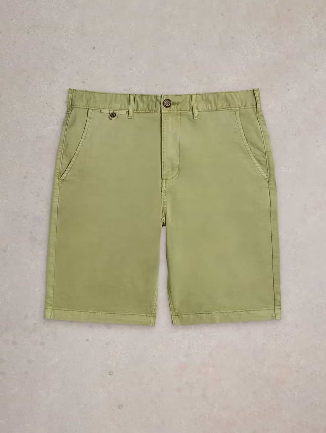 White Stuff Men's Sutton Organic Chino Short Light Green