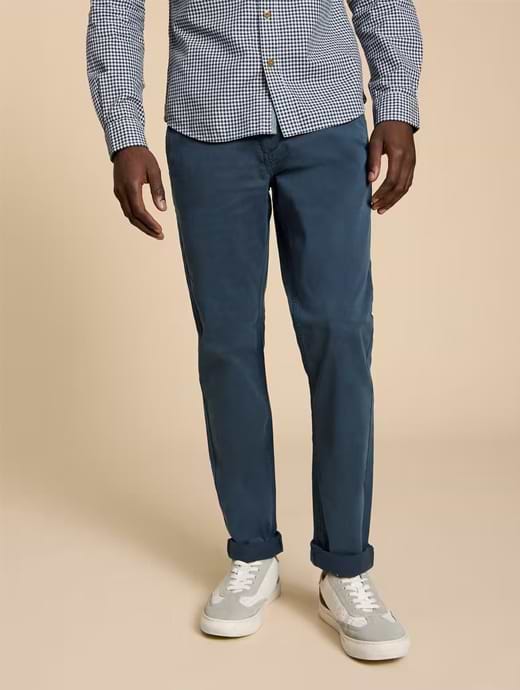 White Stuff Men's Sutton Organic Chino Trouser Dark Navy