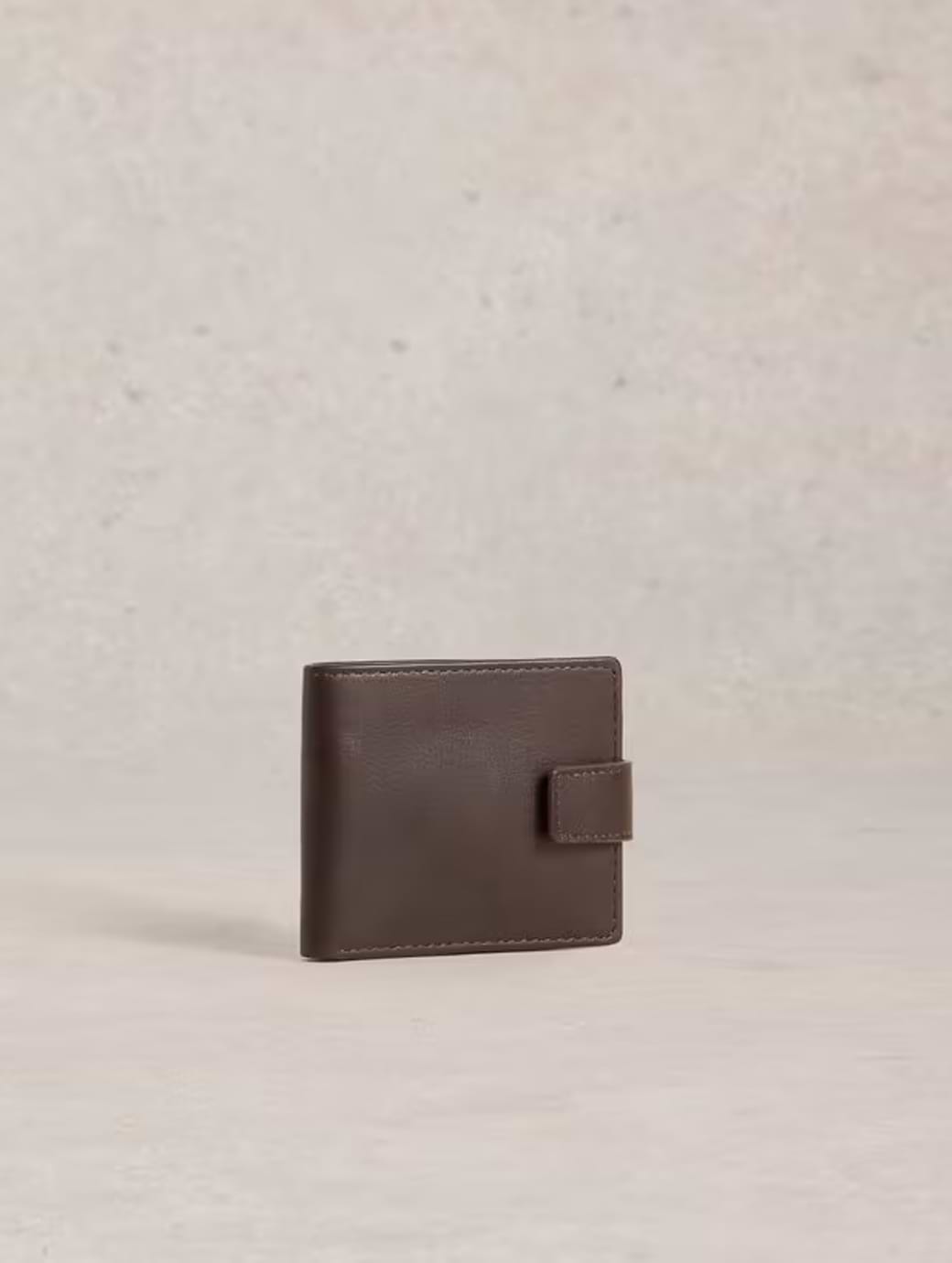 White Stuff Rufus Leather Wallet Dark Brown