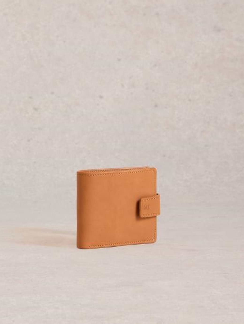 White Stuff Rufus Leather Wallet Tan Multi