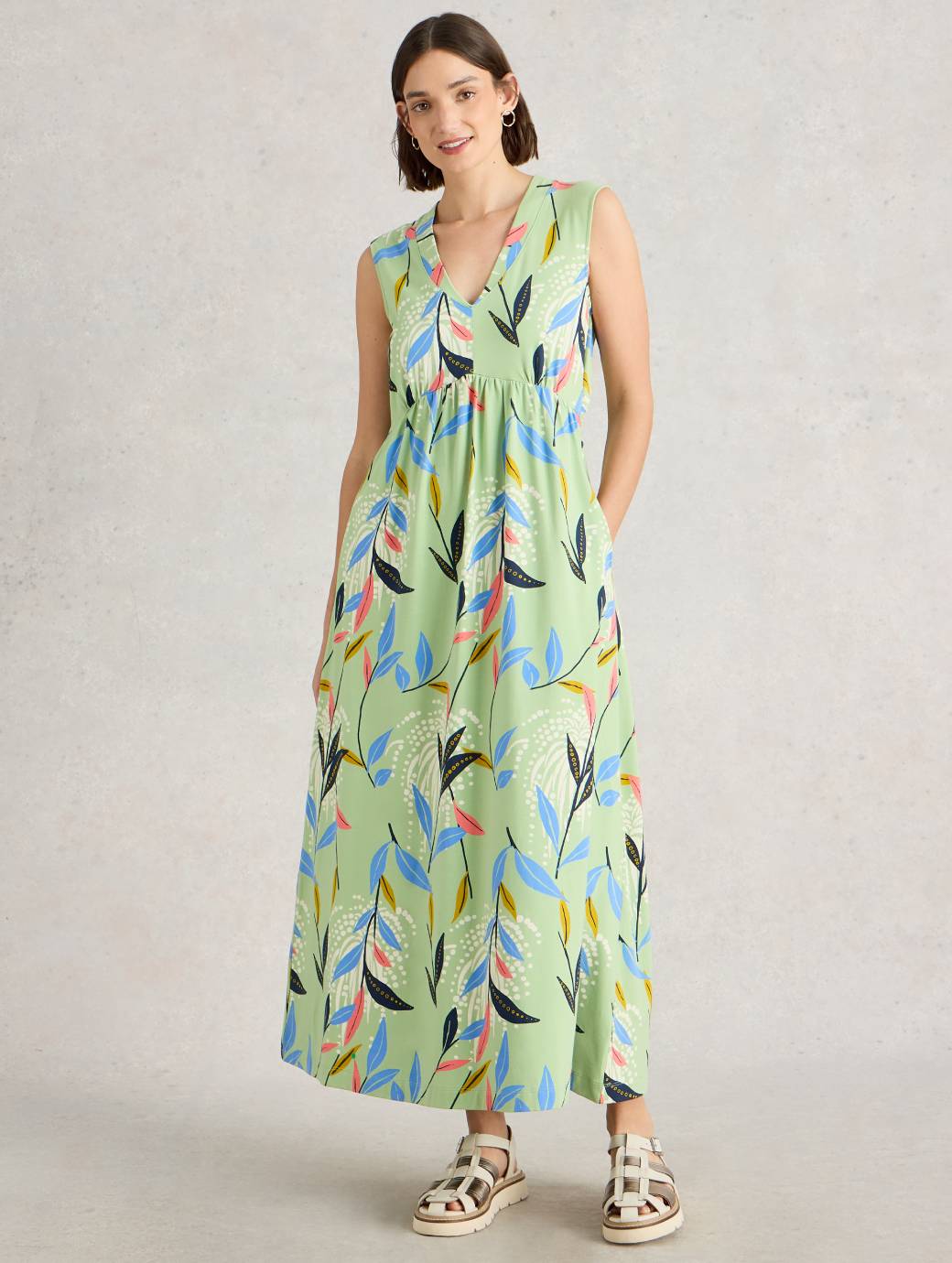 jersey maxi dress uk Womens Dresses Long Sleeve Floral Maxi Dress Uk Elisha Print Jersey Maxi  Dress, Navy Floral  Jolie