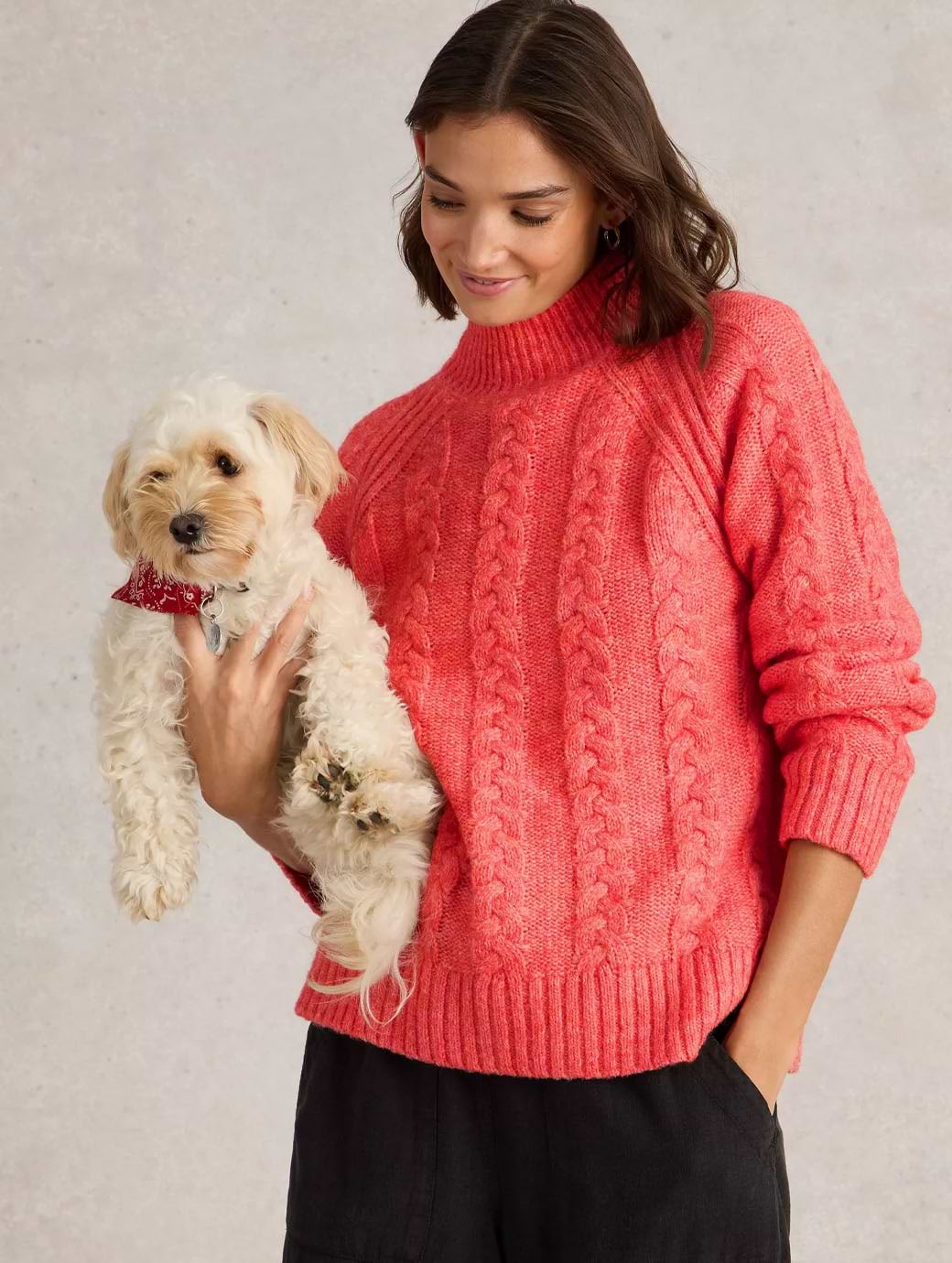 White Stuff Women's Cleo Jumper Mid Coral