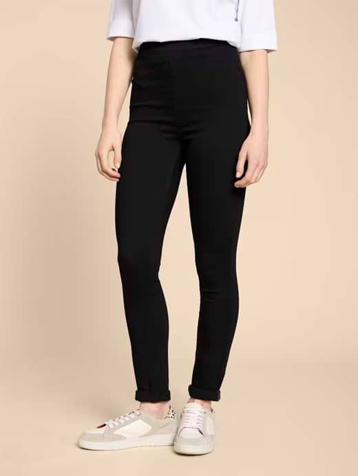 White Stuff Women's Janey Jegging Black Denim