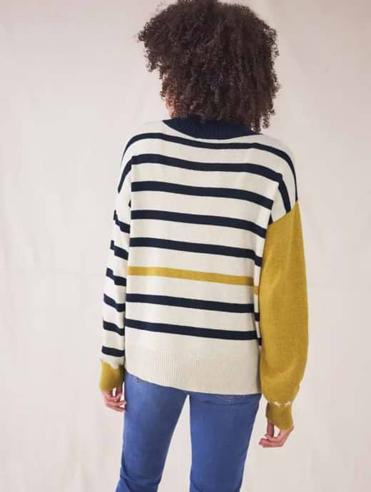 White Stuff Women s Mini Star Jumper Navy Multi
