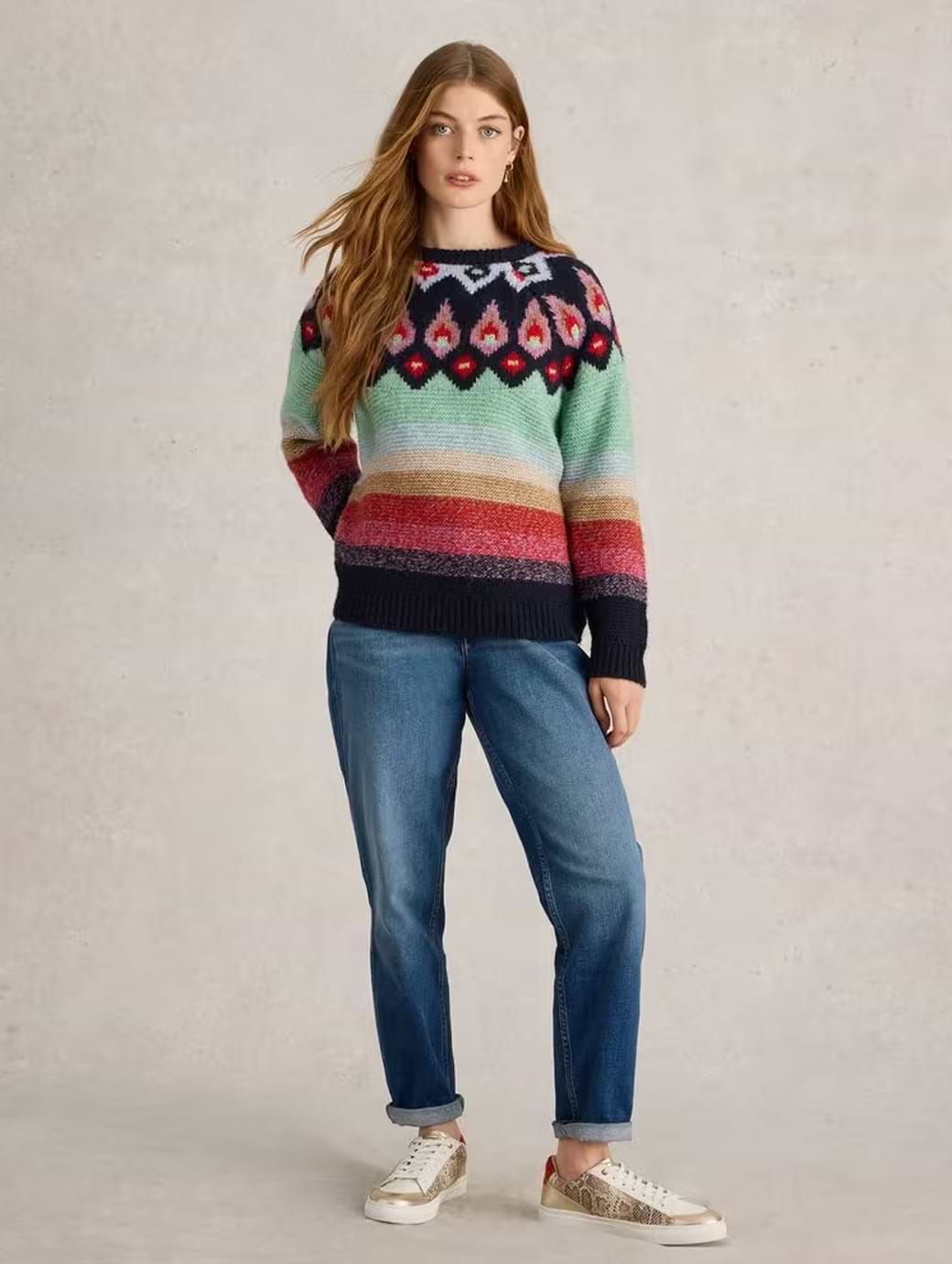 White stuff meadow jumper red top