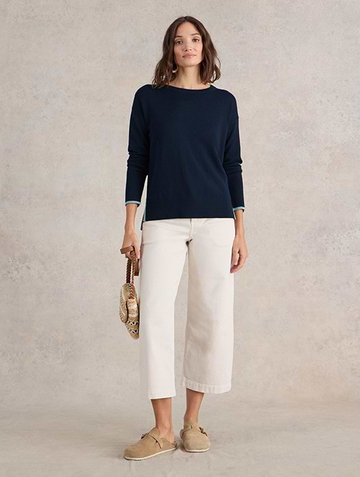 White Stuff Women s Olive Jumper French Navy