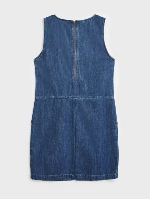 White stuff denim pinafore dress top