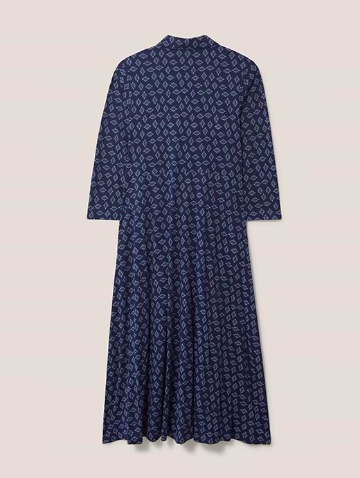 White Stuff Women's Rua Jersey Shirt Dress Navy Multi White Stuff Women's Rua Jersey Shirt Dress Navy Multi
