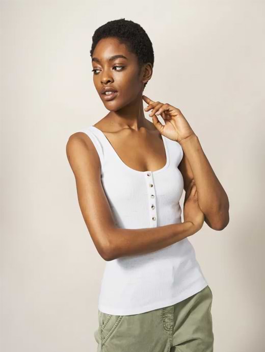 White Stuff Women's Sherbet Vest White Print