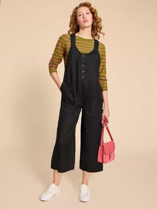 Petite linen dungarees deals