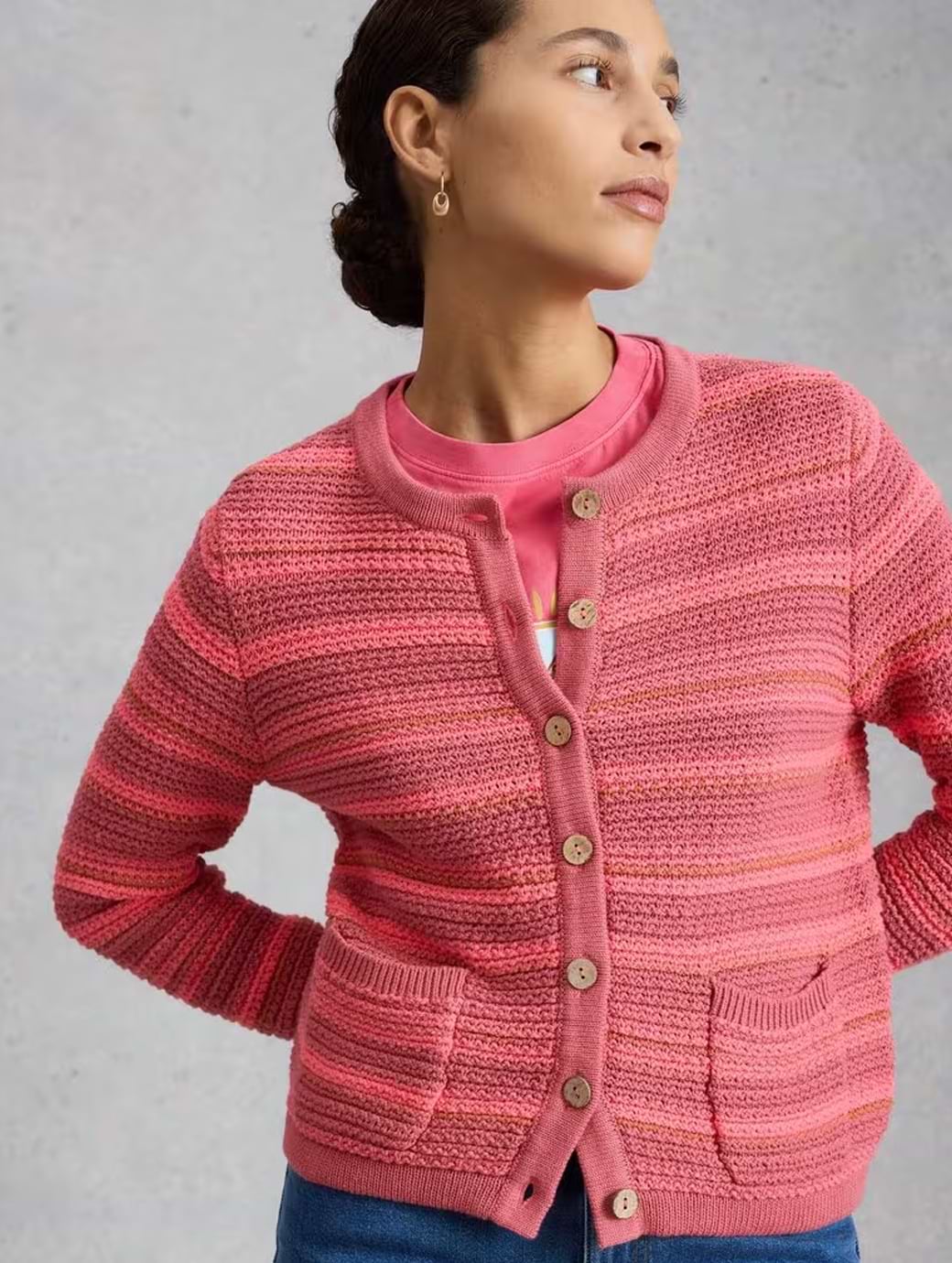 White Stuff Women's Belle Cardi Pink