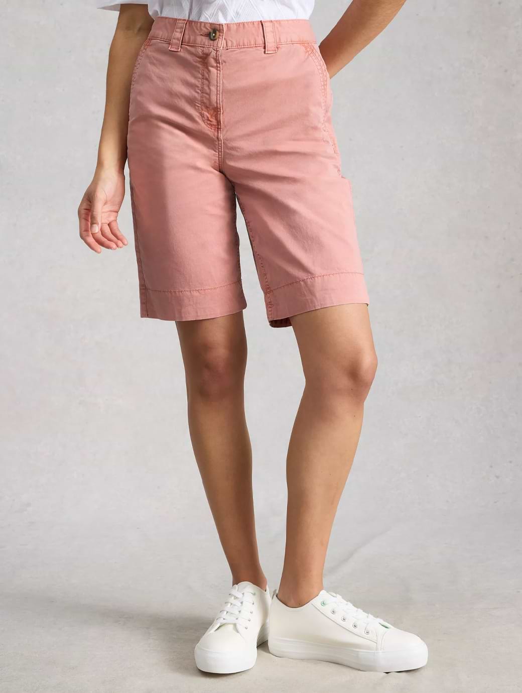 White Stuff Women's Heidi Chino Shorts Pink
