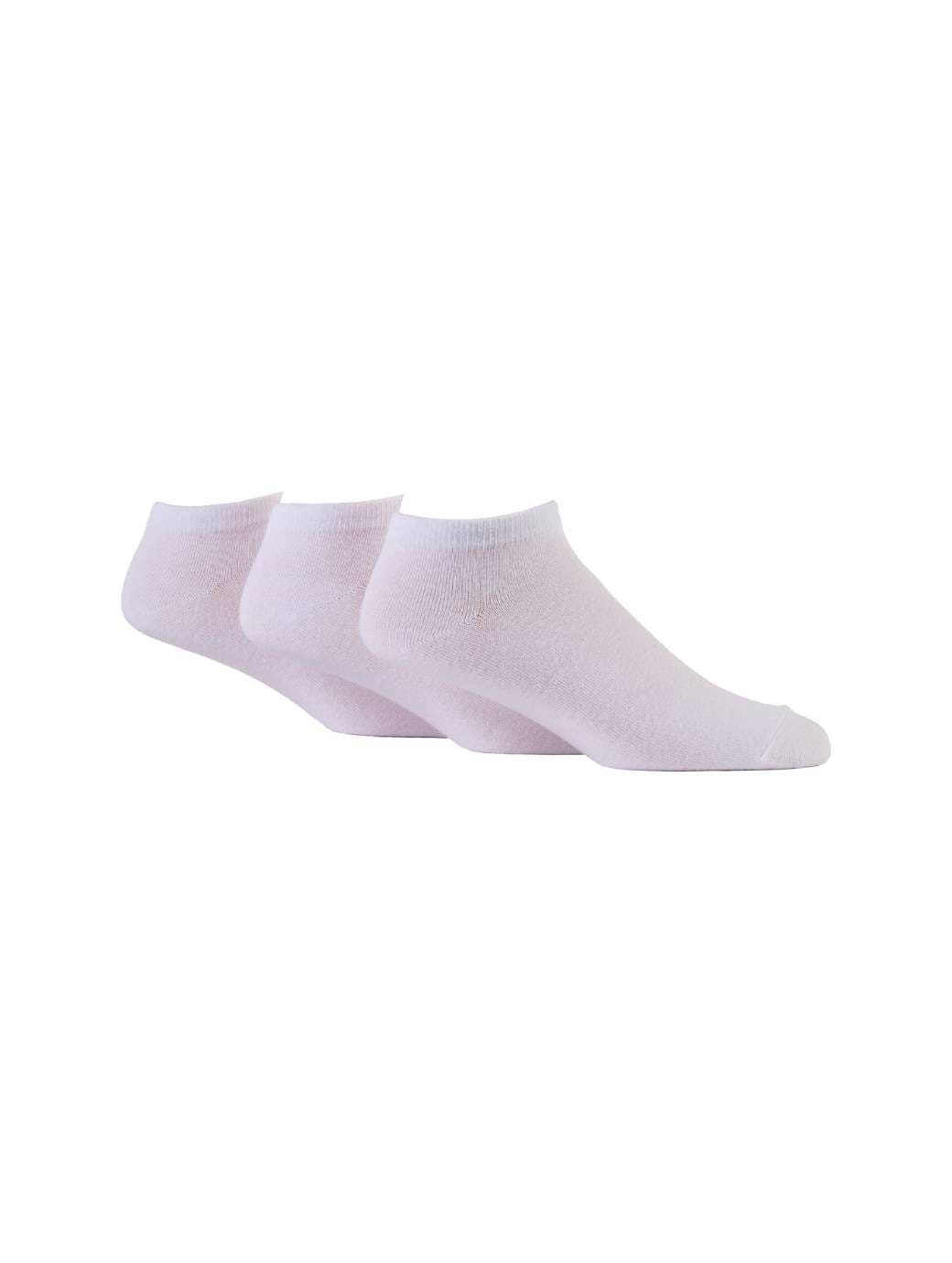 WildFeet Men's 3-Pack Trainer Socks White