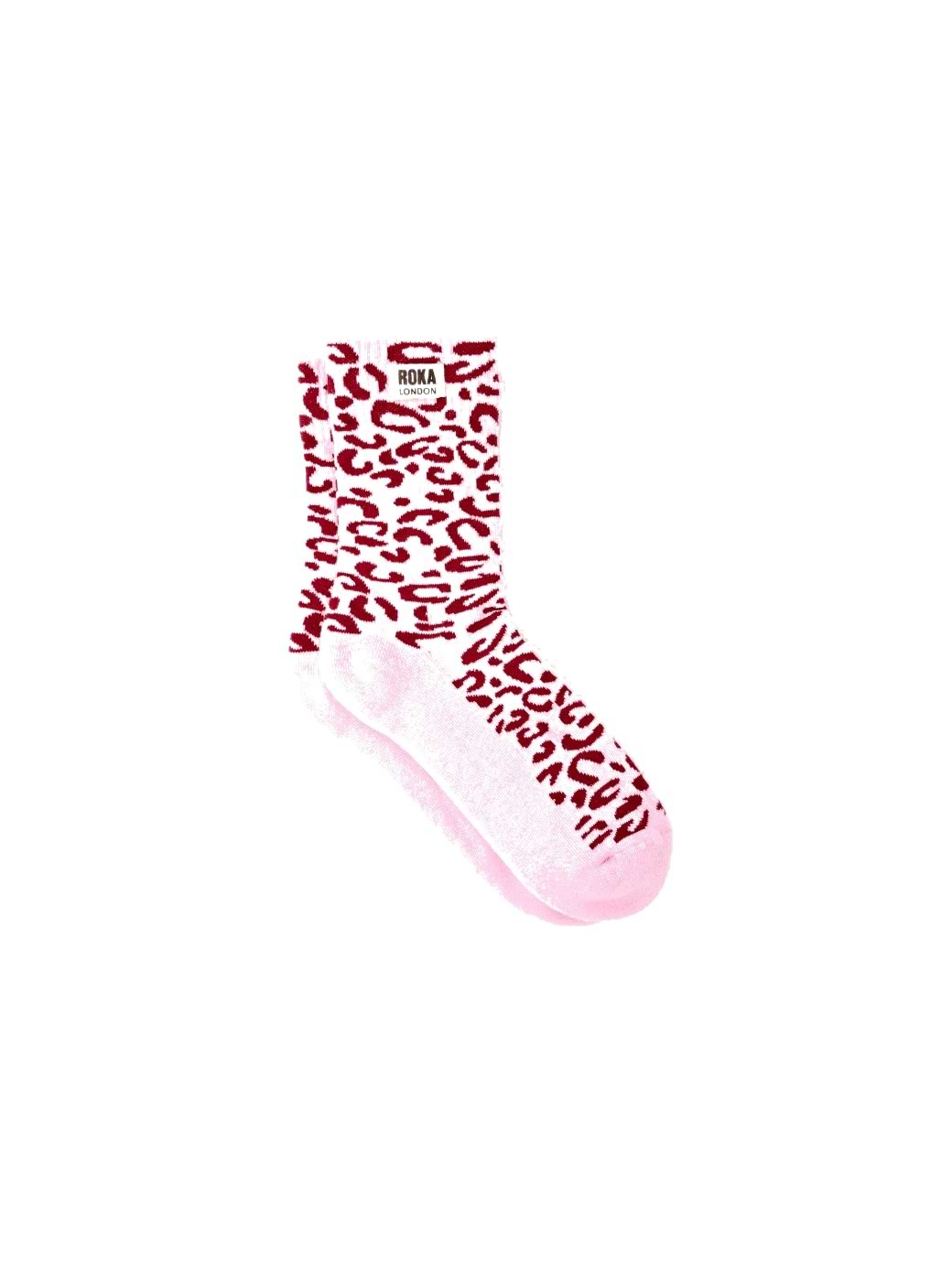 Roka London Women's Wimbledon Crew Socks Vintage Ruby