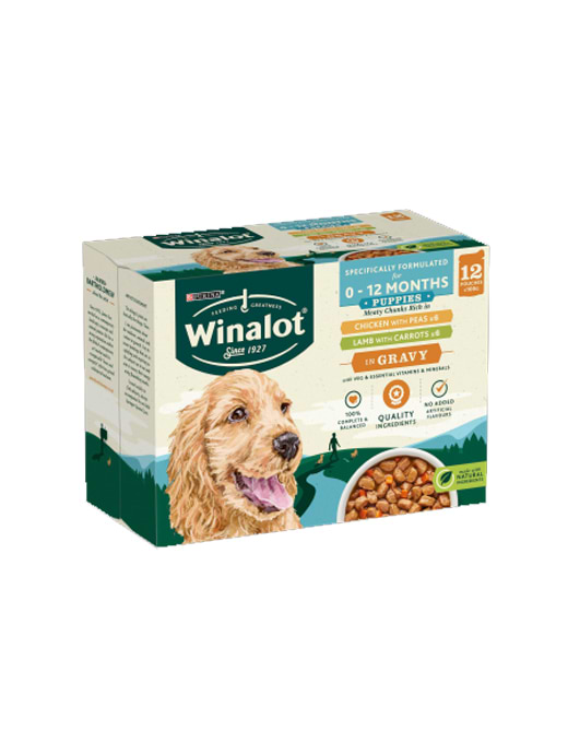 Winalot Puppy Food Pouches Mixed in Gravy 12x100g